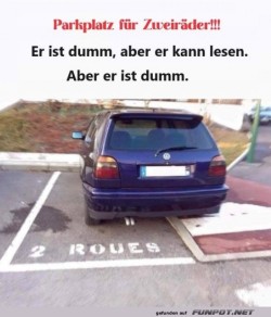 Parkplatz fr Zweirder
