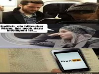 Missverst�ndnis des Lesers im Zug