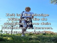 Nutze die Zeit weise