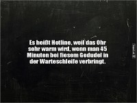 Humor �ber Hotlines und Warteschleifen