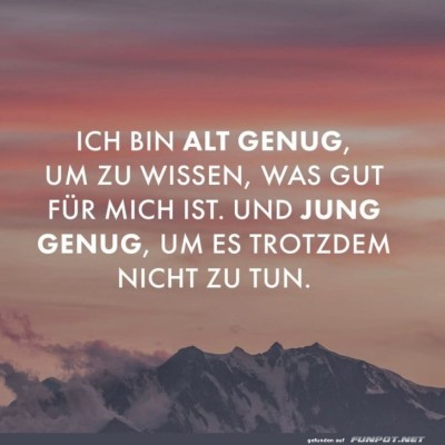 Alt-genug-f&uuml;r-Weisheit,-jung-genug-f&uuml;r-Unsinn.jpg von Matilda