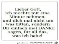 Dir einfach mal DANKE sagen