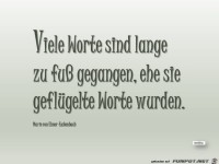 Viele Worte sind lange