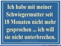 Habe mit meiner Schwiegermutter