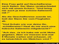 eine Frau geht auf Gesch�ftsreise nach Italien.......