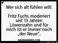 Wer sich alt f�hlen will