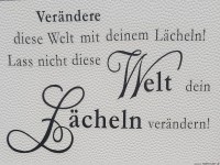 Welt ver�ndern