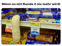 Lustiges Bild im Supermarkt