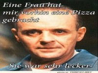 Humorvolles Meme ber Pizza