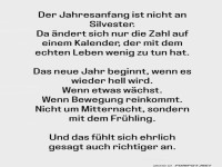 Neujahrsbeginn mal anders