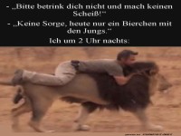 Nur ein Bierchen mit dem L�wen!
