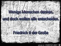 wenige Menschen denken...