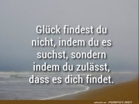 Glueck findest du nicht