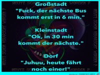 Bushaltestellen im Vergleich