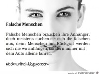 Sprüche - Falsche Menschen