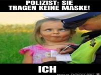 Sie tragen keine Maske