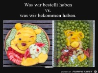 Was wir bestellt und bekommen haben