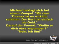 Michael beklagt sich bei einem Kumpel