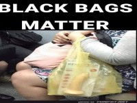 Humorous Bag Situation on Public Transport