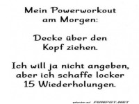 Mein Powerworkout am Morgen