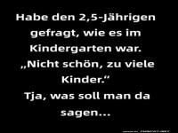 Kindergarten-Erfahrung eines 2,5-Jhrigen