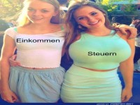 Wenn Steuern dein Einkommen umarmen