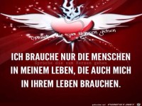 Ich brauche nur die Menschen