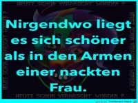 In den Armen einer Frau