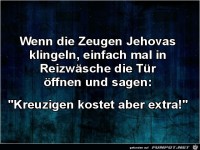 wenn die Zeugen Jehovas klingeln,.....