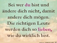 Sei wer du bist