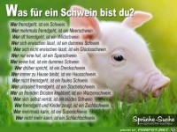 was-fuer-ein-schwein-bist-du?....