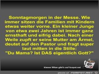 Sonntagmorgen in der Messe