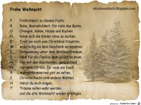 Frohe Weihnachten - Gedicht