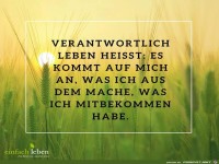 Verantwortlich leben