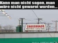 Man ist gewarnt worden