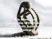 Nicht jeder hat ein R�ckgrat