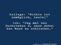 Nichts ist unm�glich