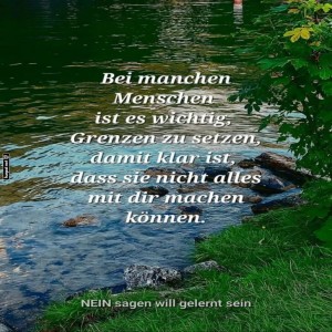herz-Bild: Grenzen setzen am See: Nein als Superkraft!