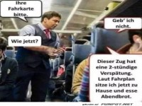 Fahrkartenkontrolle mit Humor!