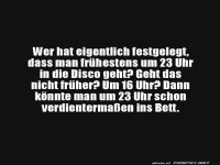 Frher Disco? Genialer Plan!