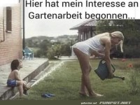 Hose runter f�r Gartenarbeit!