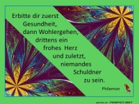 Erbitte dir Gesundheit