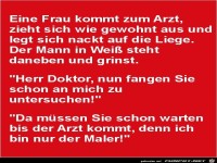 eine Frau beim Arzt......