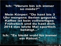 warum bn ich immer so m�de?.......