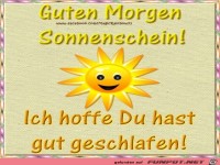 Guten Morgen Sonnenschein