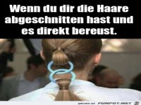 Haare abgeschnitten und direkt bereut