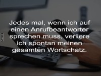 Auf dem AB sprechen f�llt schwer