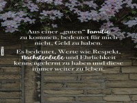 Familienwerte statt Geldversteck