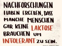 Intoleranz ohne Laktose