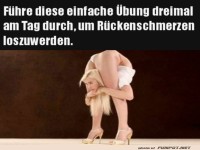 Super �bung gegen R�ckenschmerzen